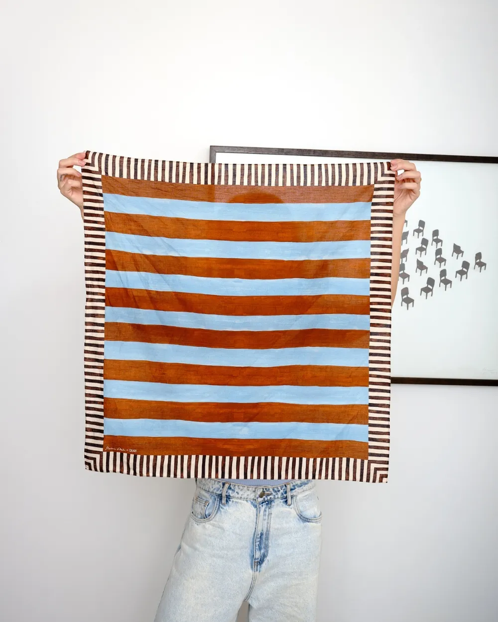 lenço listras + barbara d'avila